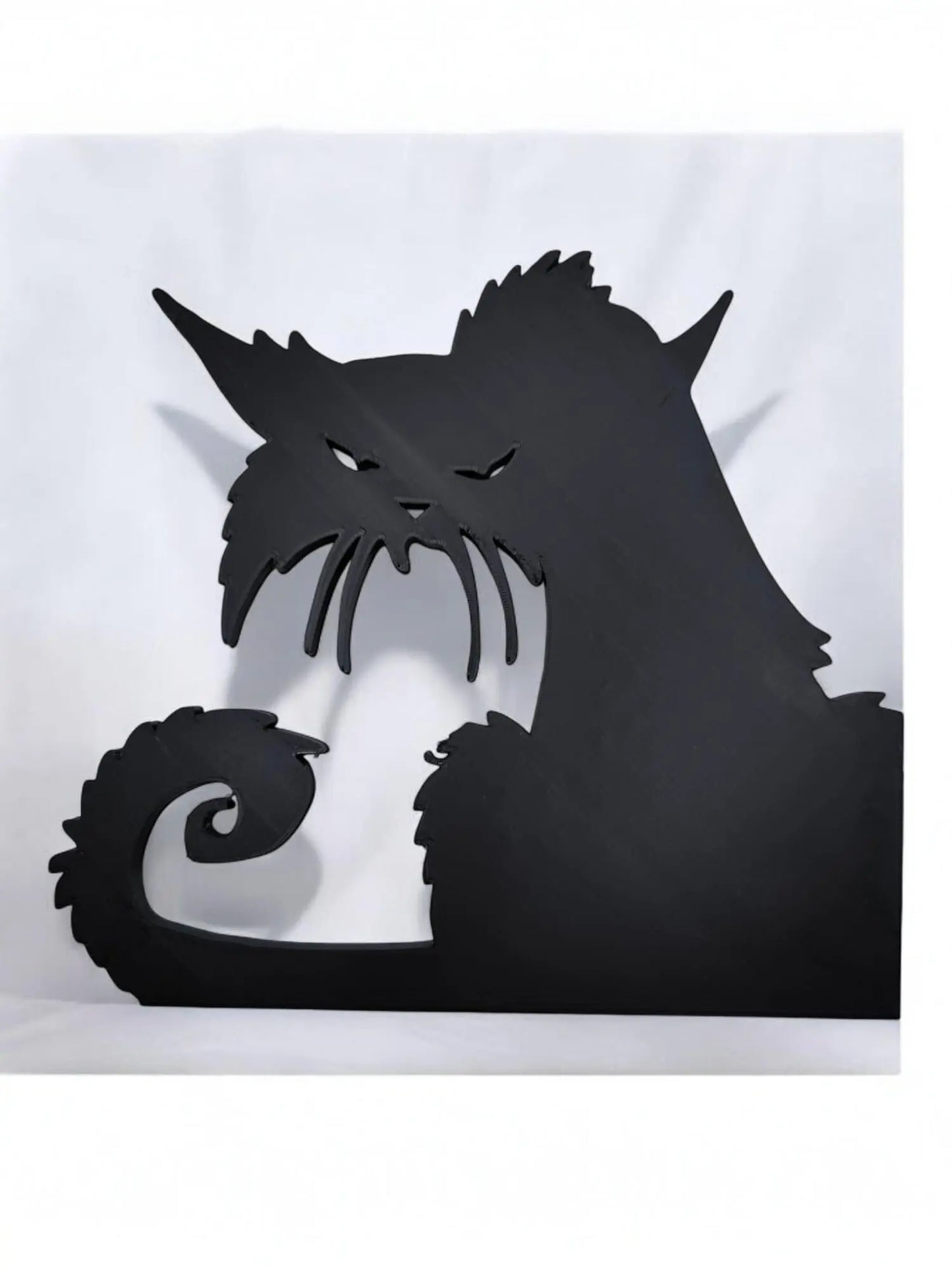 Halloween Dekoration - Katzendesign für Fenster oder Regal, Gruselige Deko für den Herbst, Lustige Katzenfiguren