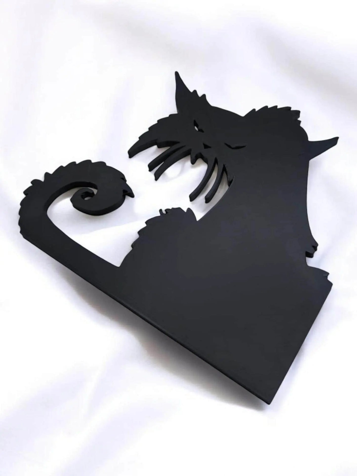 Halloween Dekoration - Katzendesign für Fenster oder Regal, Gruselige Deko für den Herbst, Lustige Katzenfiguren