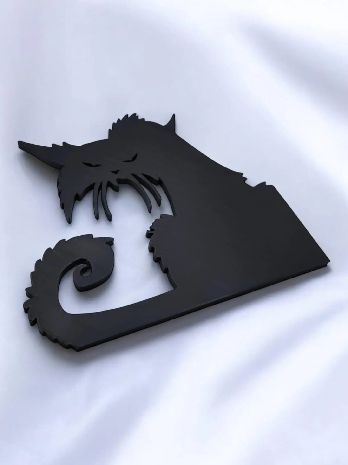 Halloween Dekoration - Katzendesign für Fenster oder Regal, Gruselige Deko für den Herbst, Lustige Katzenfiguren