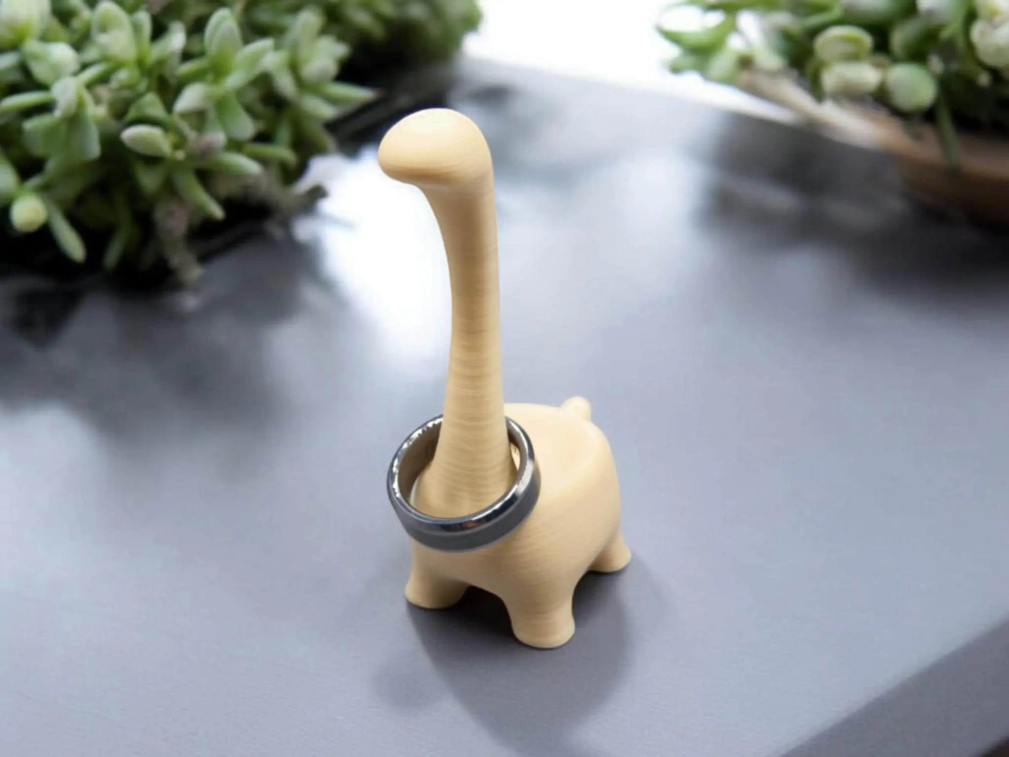Ringosaurus Ringhalter - Einzigartiger Dinosaurier Ringständer, Geschenk für Dino-Liebhaber