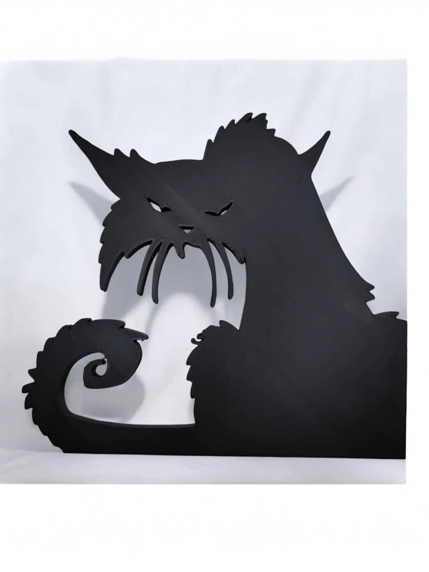 Halloween Dekoration - Katzendesign für Fenster oder Regal, Gruselige Deko für den Herbst, Lustige Katzenfiguren