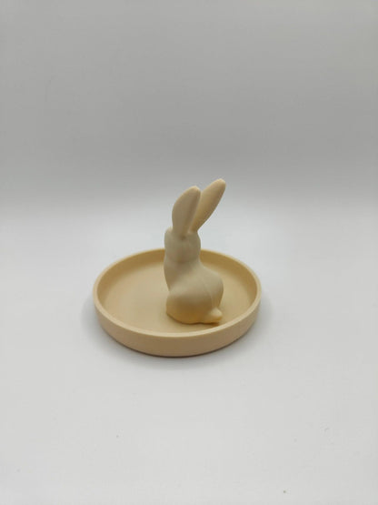 Niedlicher Hase Schmuckorganizer - Öko-Freundliche Schale aus Biokunststoff, Perfekt für Ringe & Ohrringe, Tolles Geschenk