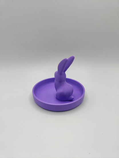 Niedlicher Hase Schmuckorganizer - Öko-Freundliche Schale aus Biokunststoff, Perfekt für Ringe & Ohrringe, Tolles Geschenk